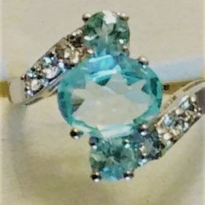 Sky Blue Topaz Ring